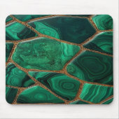 Luxury Emerald Malachite Green Marble Abstract Muismat (Voorkant)