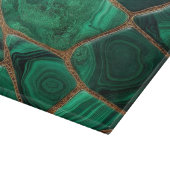 Luxury Emerald Malachite Green Marble Abstract Snijplank (Hoek)