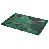 Luxury Emerald Malachite Green Marble Abstract Snijplank (Hoek)