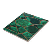 Luxury Emerald Malachite Green Marble Abstract Tegeltje (Zijkant)
