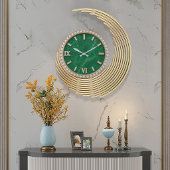 Luxury Emerald Marble Diamond Grote Klok