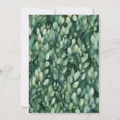 Luxury Eucalyptus Greenery Gold Botanical Frame Kaart (Achterkant)