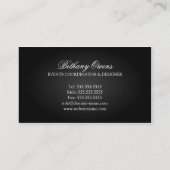 Luxury Event Planner Visitekaartje (Achterkant)