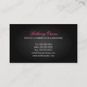 Luxury Event Planner Visitekaartje (Achterkant)