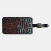 Luxury Executive Monogram Premium Leather Bagagelabel (Achterkant horizontaal)