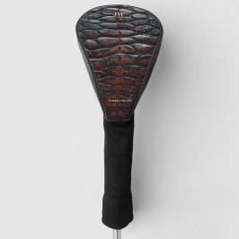 Luxury Executive Monogram Premium Leather  Golfheadcover