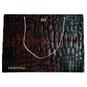 Luxury Executive Monogram Premium Leather Groot Cadeauzakje (Voorkant)