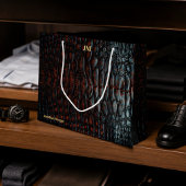 Luxury Executive Monogram Premium Leather Groot Cadeauzakje