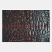 Luxury Executive Monogram Premium Leather Inpakpapier Vel (Voorkant 2)