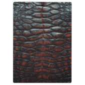 Luxury Executive Monogram Premium Leather Klembord (Achterkant)
