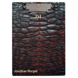 Luxury Executive Monogram Premium Leather  Klembord