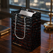 Luxury Executive Monogram Premium Leather Medium Cadeauzakje