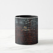 Luxury Executive Monogram Premium Leather  Mok (Midden)