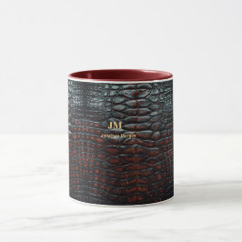 Luxury Executive Monogram Premium Leather  Mok