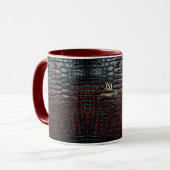 Luxury Executive Monogram Premium Leather  Mok (Voorkant links)