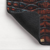 Luxury Executive Monogram Premium Leather Muismat (Hoek)