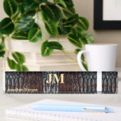 Luxury Executive Monogram Premium Leather Naambordje