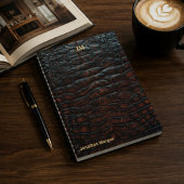 Luxury Executive Monogram Premium Leather Notitieboek