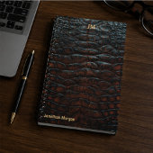 Luxury Executive Monogram Premium Leather Notitieboek