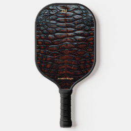 Luxury Executive Monogram Premium Leather  Pickleball Paddle