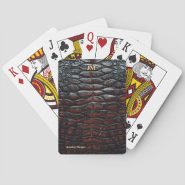 Luxury Executive Monogram Premium Leather  Pokerkaarten