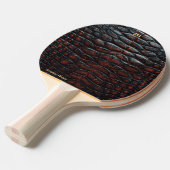 Luxury Executive Monogram Premium Leather Tafeltennisbatje (Voorkant Gekanteld)