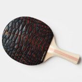 Luxury Executive Monogram Premium Leather Tafeltennisbatje (Zijkant)