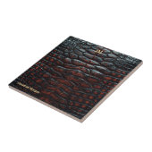 Luxury Executive Monogram Premium Leather Tegeltje (Zijkant)