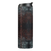 Luxury Executive Monogram Premium Leather Thermosbeker (Gedraaid links)