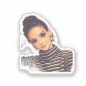 Luxury Fashion Doll – Elegant Porcelain Style  Sticker (Voorkant)