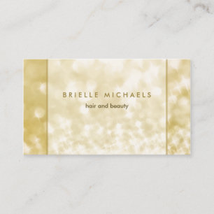 Luxury FAUX Gold Bokeh Sparkle Hair en Beauty Visitekaartje