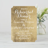 Luxury faux Gold leaf reheardiner Kaart (Staand voorkant)
