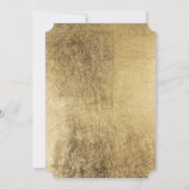 Luxury faux Gold leaf reheardiner Kaart (Achterkant)