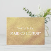 Luxury faux Gold leaf... zal je mijn HONOR zijn. Kaart (Staand voorkant)