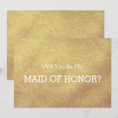 Luxury faux Gold leaf... zal je mijn HONOR zijn. Kaart (Voorkant / Achterkant)