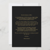 Luxury Faux Golden Fancy Calligraphy Photo Save The Date (Achterkant)
