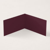 Luxury Faux gradiënt Violet en Bourgogne 2 foto's Visitekaartje (Binnen)