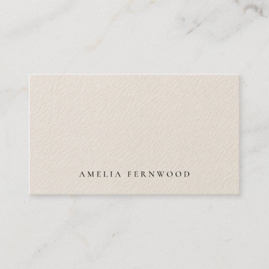 Luxury Faux Leather Certified Accountant QR Code Visitekaartje (Voorkant)