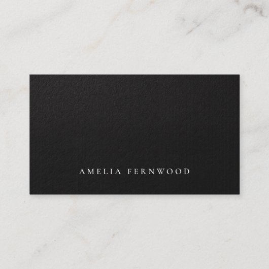 Luxury Faux Leather Certified Accountant QR Code Visitekaartje (Voorkant)