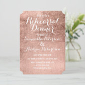 Luxury faux roos gold leaf reheardiner kaart (Staand voorkant)