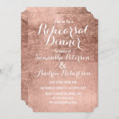 Luxury faux roos gold leaf reheardiner kaart (Voorkant / Achterkant)