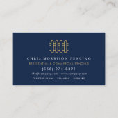 Luxury Fencing Repair Service Visitekaartje (Voorkant)