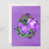 Luxury Fiesta Peacock Gold Vrijgezellenfeest Kaart (Achterkant)