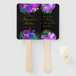 Luxury Fiesta Peacock Gold Weddenschap Hartelijk d Handwaaier