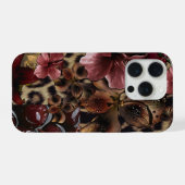 Luxury Floral Aesthetic Phone Case iPhone Hoesje (Achterkant horizontaal)