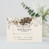 Luxury Floral Arrangements RSVP Kaartje (Staand voorkant)