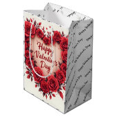 Luxury Floral Beautiful Love Modern Collection Medium Cadeauzakje (Achterkant Gekanteld)