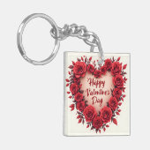 Luxury Floral Beautiful Love Modern Collection Sleutelhanger (Voorkant Links)