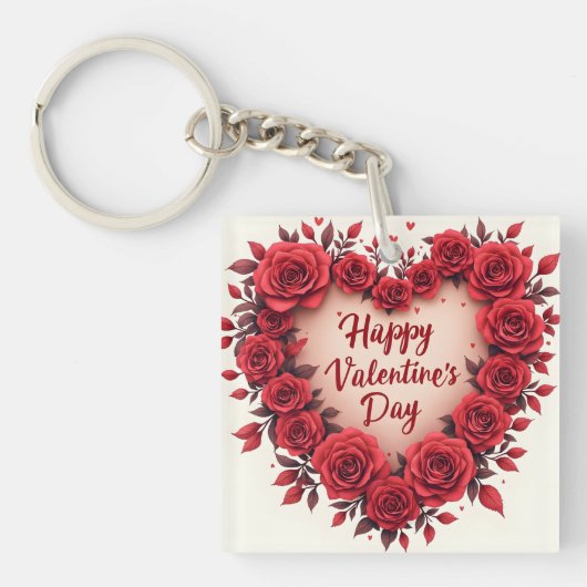 Luxury Floral Beautiful Love Modern Collection Sleutelhanger (Voorkant)