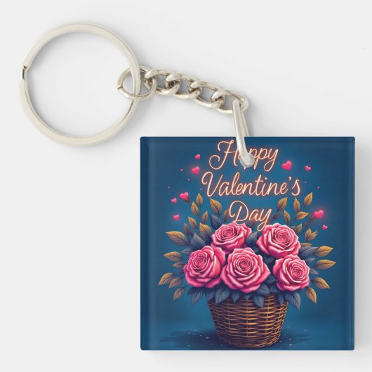 Luxury Floral Beautiful Love Popular Collection Sleutelhanger (Voorkant)